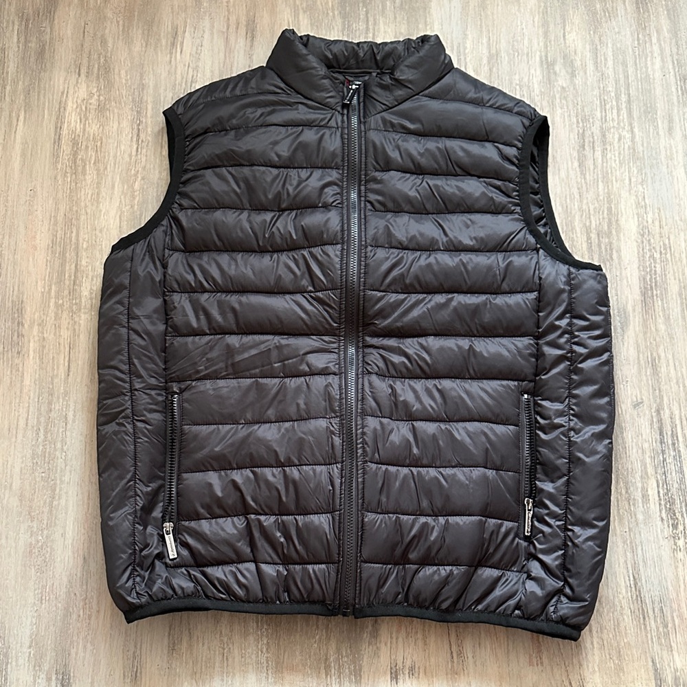 Alpine Swiss Men's Dark Puffy Vest